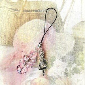 Phone Charm BALLET of ROSES crystal GSM112 image 2