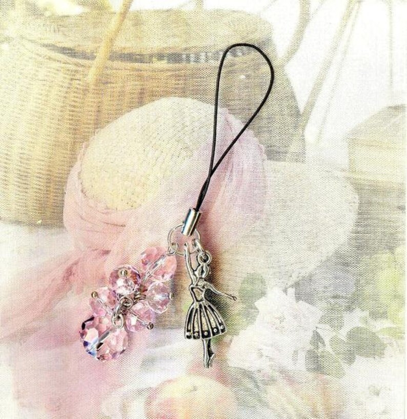 Phone Charm BALLET of ROSES crystal GSM112 image 2