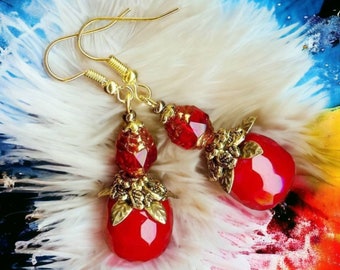 Boucles BOHEMIAN SPECIAL  Gold CHERRY  OR361