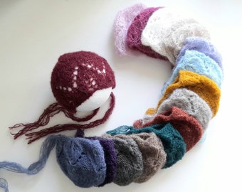 Newborn bonnet knit bonnet photo prop Baby hat