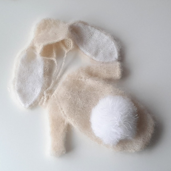 Bunny Outfit voor baby, Bunny Kostuum, Foto Prop, Sitter Size Bunny Outfit, Paasoutfi