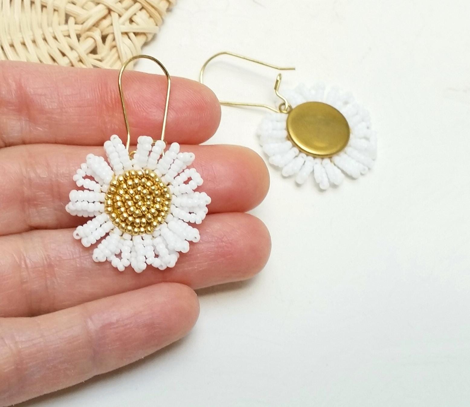 ピアス Daisy and Pearl Earrings Earrings DAISY Daisies * Pearl Earrings * Stainless Steel