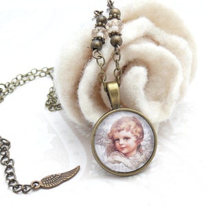 Necklace ANGIE Angel * Art Nouveau * Victorian * Christmas * Christmas Jewelry * Vintage Style * Nostalgic * Christmas