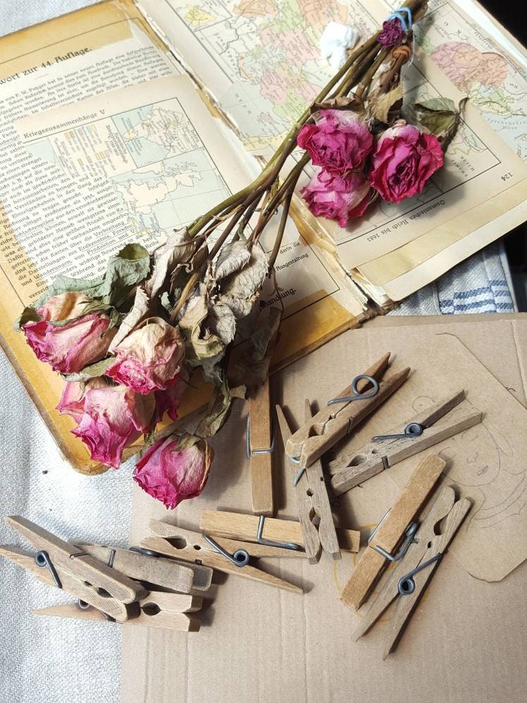 Alte Wäscheklammern VINTAGE Shabby Chic Landhaus Wicca Engel | Etsy