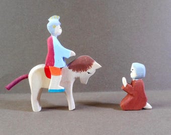 Kleine Figuren: St. Martin mit Pferd und Bettler