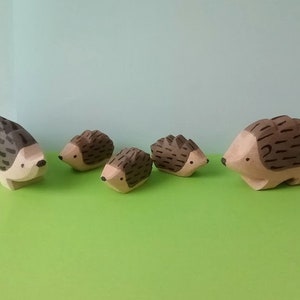 Hedgehog family, 5 pieces