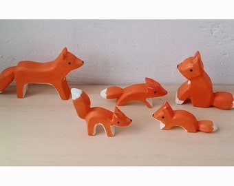 Fuchsfamilie, 5-teilig