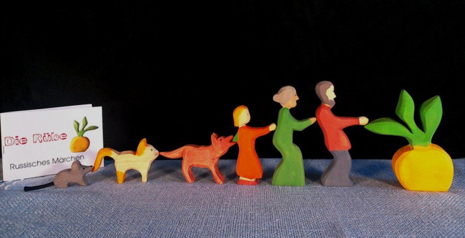 Holzfiguren Die Rübe russisches Märchen | Etsy