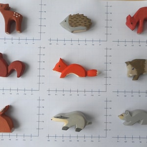 Tiere des Waldes, kleine Figuren, auch als Stecker Bild 1