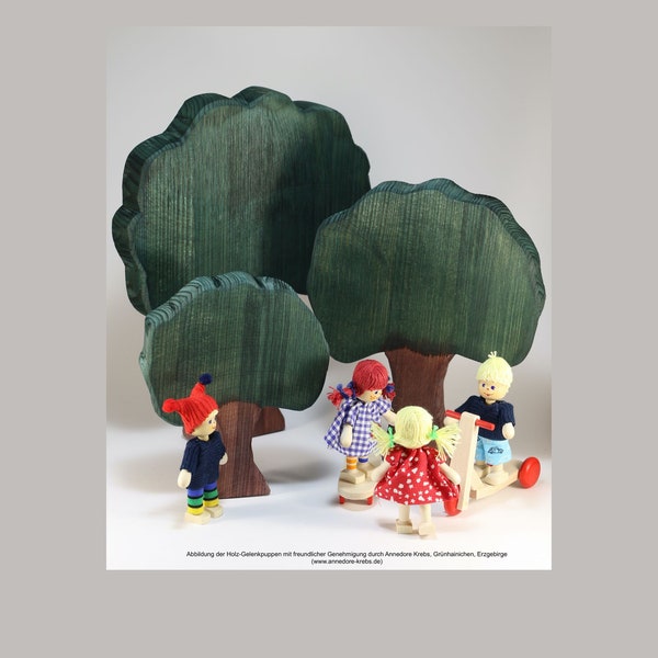 Dekobaum Holz / Holzbaum / Montessori Holzbaum / Spielzeugbaum / Figuren zum Spielen / Spielzeug Bäume / Jahreszeiten Baum /  Kita