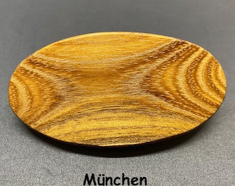 Haarspange "München" aus Essigbaumholz. Stabile  "französische" Mechanik, wunderschöne Handarbeit aus meiner Werkstatt.