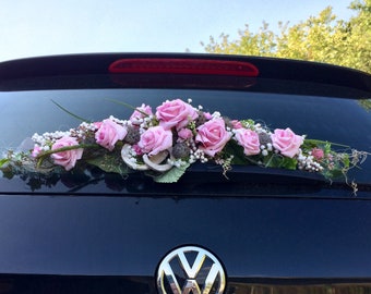 Car jewelry, car decoration, car flower decoration, arrangement of desired color, wedding, carriage jewelry, carriage decoration, carriage wedding