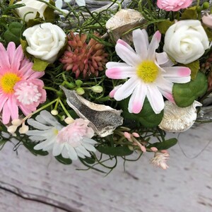 Frühlingskranz Türkranz Kirschblüten Fee – ganzjährig Seidenblumen modern – Türkranz – SarahsFlowerStudio