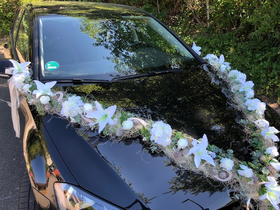 Décoration de Voiture Mariage, mariée Couple Fleurs Roses décoration  Voiture décoration Voiture Mariage Guirlande Mariage Deco Voiture Mariage  Fleur décoration Mariage pour fête de Mariage,Bleu Blanc : :  Cuisine et Maison