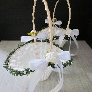 Flower Girl Basket Flower basket Scatter basket Flower basket image 4