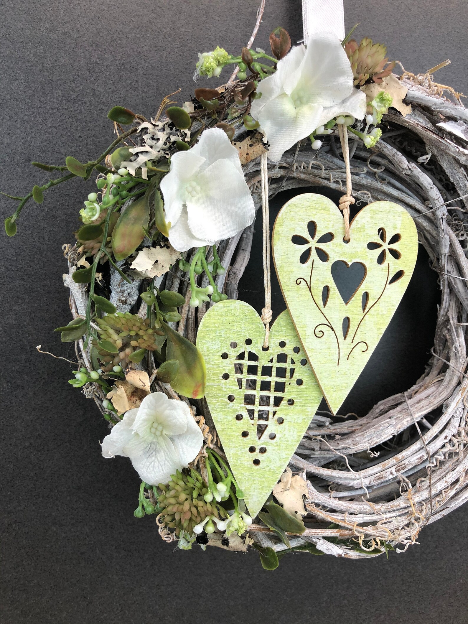 Türkranz Türdeko Türschmuck Frühling Herz Modern ganzjährig | Etsy