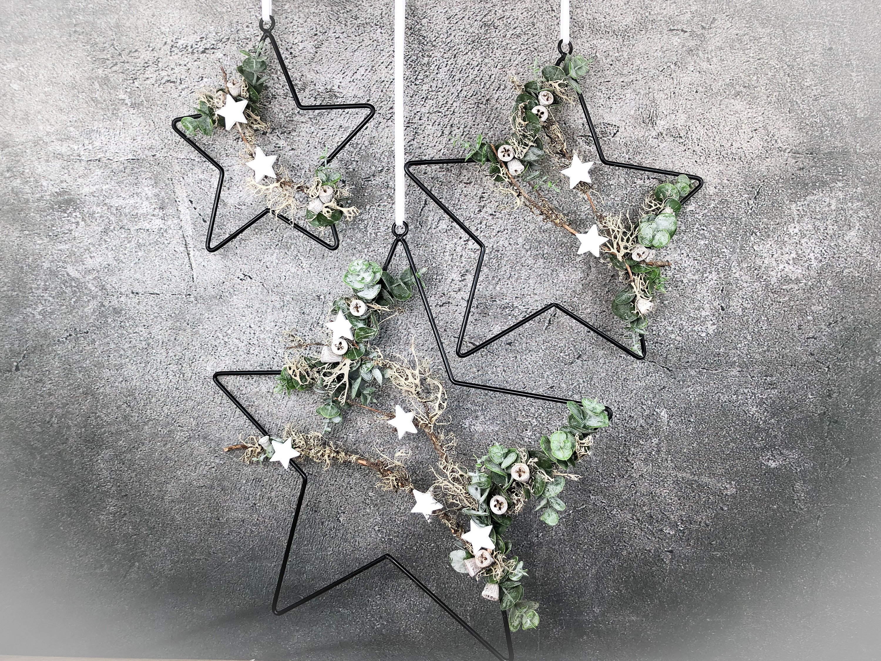 Star Window Decoration Door Wreath Advent Modern Ring Window Decoration  Christmas Wall Decoration - Etsy | Deko-Buchstaben