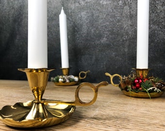 Kerzenteller Kerzenhalter Kerzenständer Vintage Nostalgisch Retro Gold Romantisch