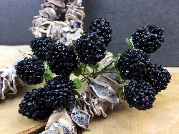 Brombeeren 10 Stuck Brombeere Kunstliche Kunstlich Beere Etsy