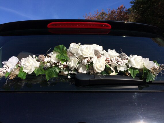 Decoración del coche decoración del coche decoración de flores del coche  arreglo pequeño 60 cm color deseado carro de boda joyería carro decoración  carro boda -  México