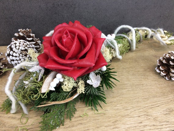 Christmas Bouquet NO 2-Strauss artificially Winter Lounger Bouquet Silk Flowers 