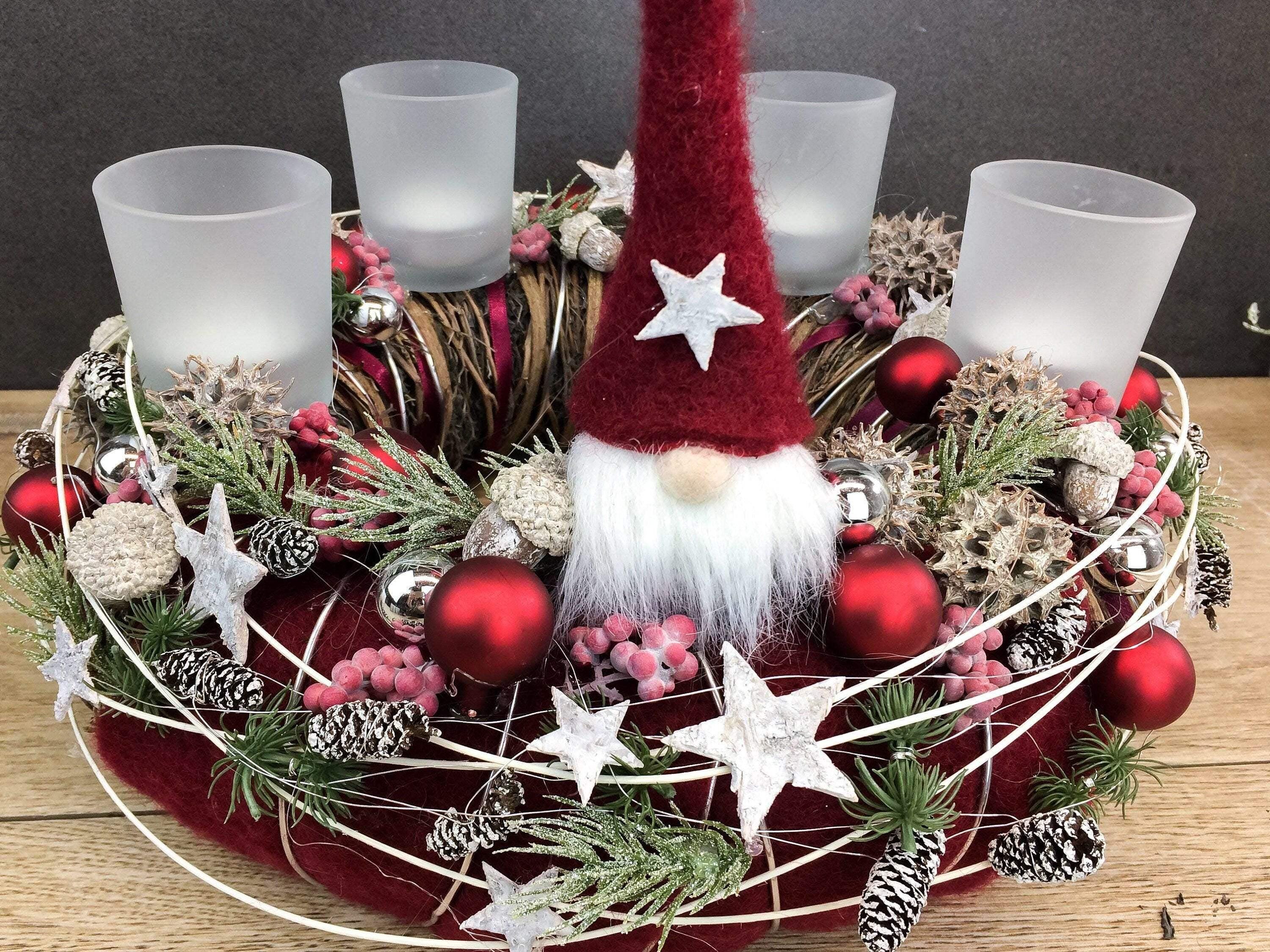 Knstlicher adventskranz - Etsy.de