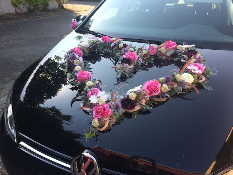 Car jewelry heart wedding rose image 2