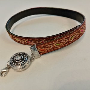 Bransoletka owijana, bransoletka, brokat, brąz, biżuteria wymienna