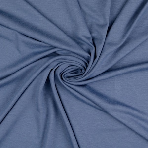 Plain viscose jersey, pigeon blue