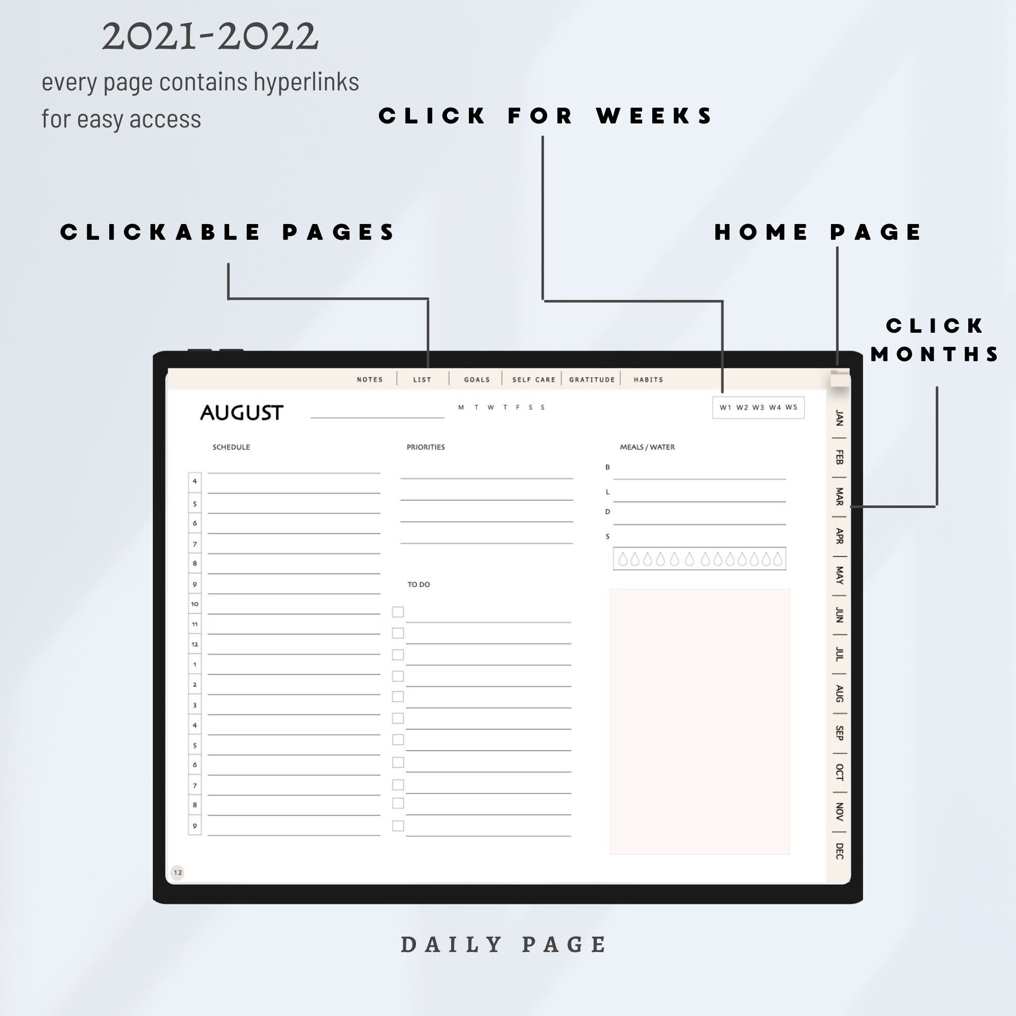 Free digital planner pdf 2022 notability klopuni