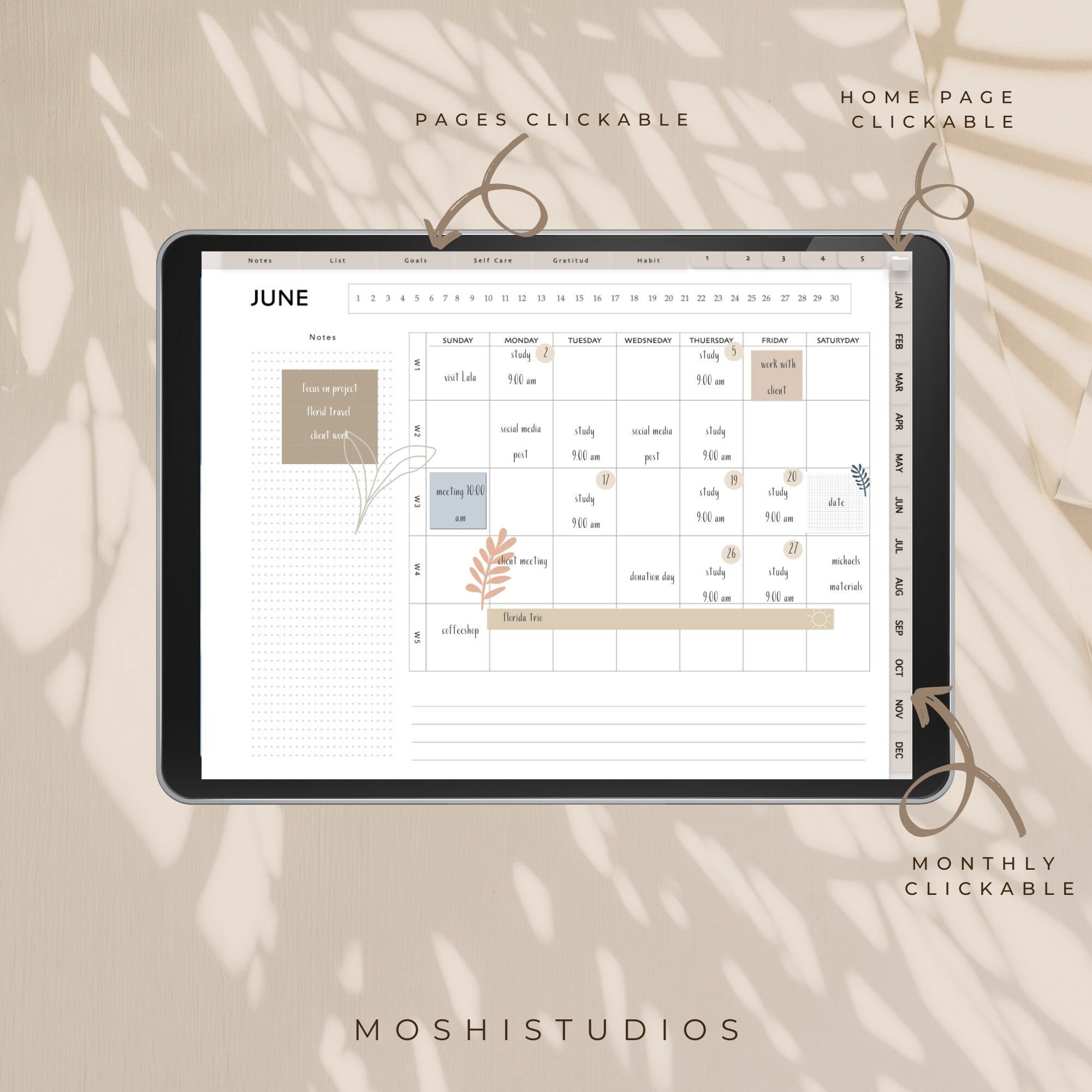 Undated Planner Minimal Design & Minimalist Notebook Etsy