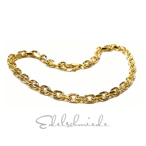 Bracelet 333/- Yellow Gold Anchor Chain 21 cm stable strong Gold Chain Bracelet