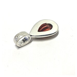 magnificent tourmaline pendant 925 silver partially forg. image 3