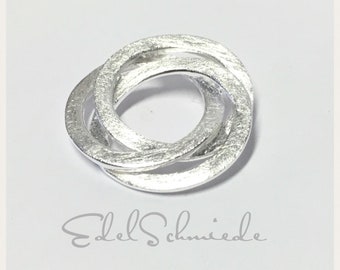 edler Kettenanhänger in 925/- Sterling Silber eismattiert