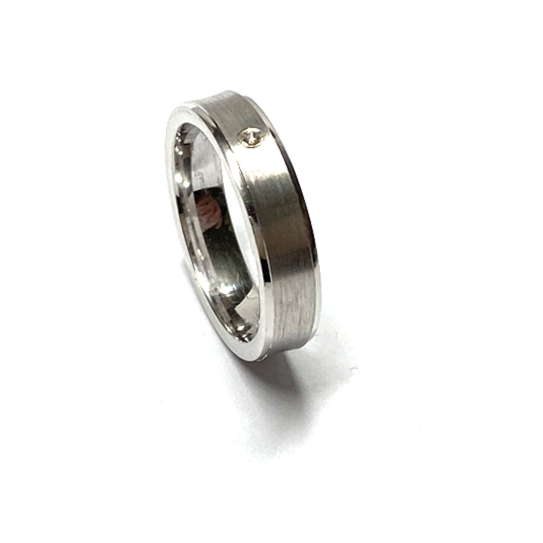 Funkelnder Damen Ring 925 Echt Silber Zirkonia Rund Rhodiniert Größe 50