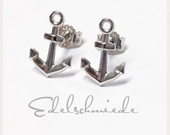 maritime Ohrstecker Anker 925/- Silber