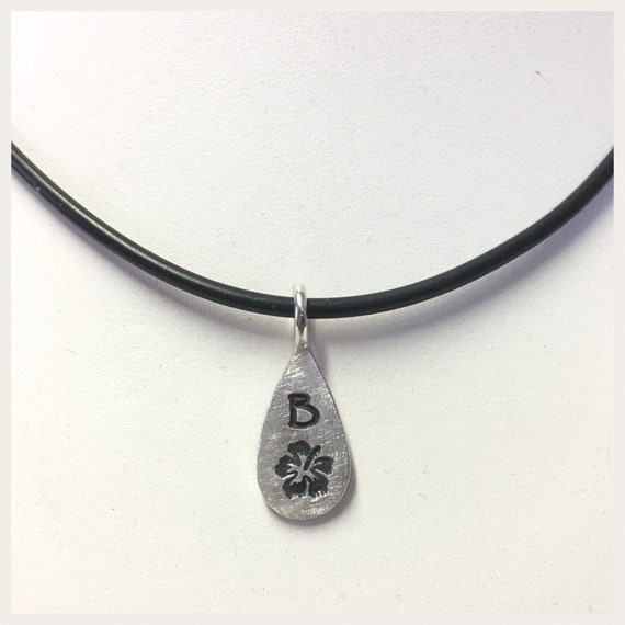 Colgante letra G 925 Sterling plata mate letras remolque