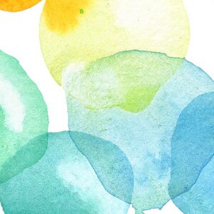 Aquarell bunte Luftballons. Sublimationsdesign. Universeller Gruß, Universal postcar. Sofort Download