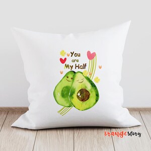 Watercolor Avocado PNG, JPG, Instant Download, T shirt design, Sublimation Designs Downloads, Avocado greeting card, you are my half