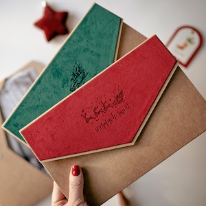 Carpeta de terciopelo, sobre para impresiones 15x21 cm, con grabado de diseño personalizado