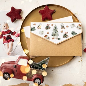 Christmas folder, envelope for prints 13x19cm (5x7), with custom text