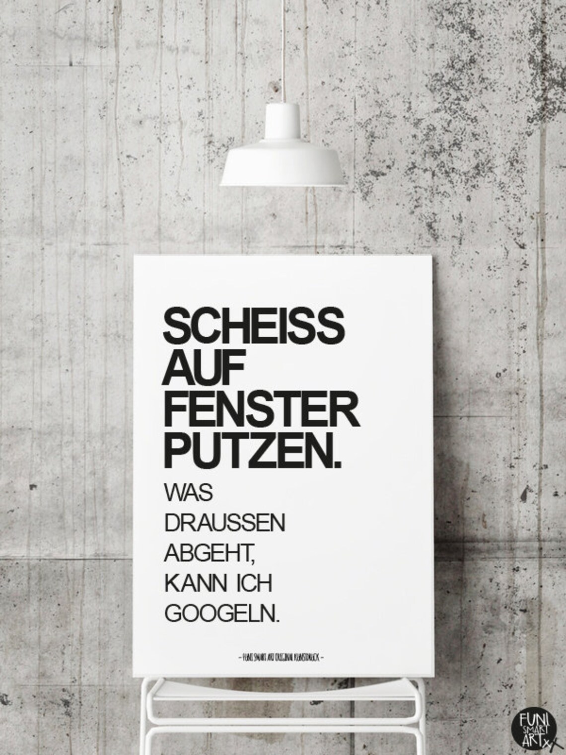 Fenster putzen Kunstdruck mit lustigem Spruch verschiedene Etsy
