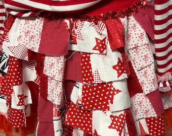 Rag skirt / patchwork skirt, sizes 38-44 - Extraordinary and colorful - a real eye-catcher - Crazy in Cologne - Favorite costume ONLY THE SKIRT Cathedral Love