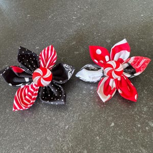 Handmade flower, brooch, pin, upcycling, carnival, carnival, Jeck, Cologne, Düsseldorf, Mainz, 2 pieces 31