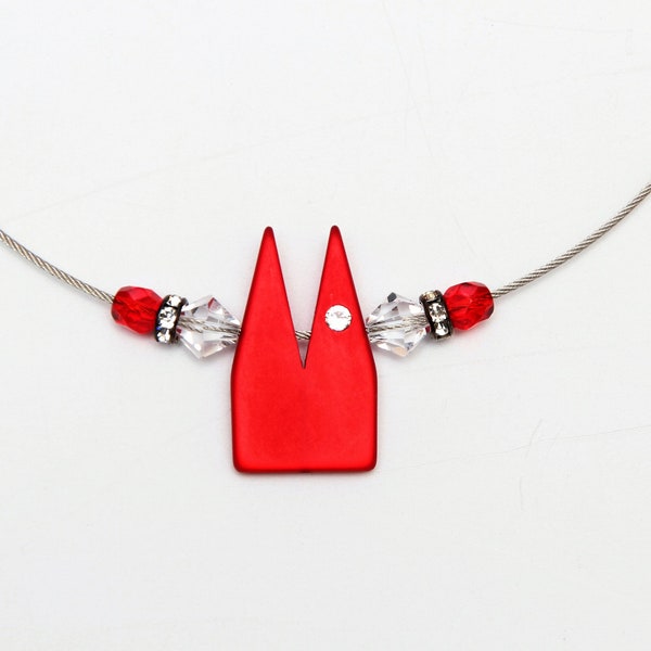 Cologne necklace brilliant red "Cologne Cathedral" Cologne jewelry