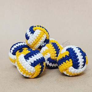 Volleyball crochet Amigurumi Keychain