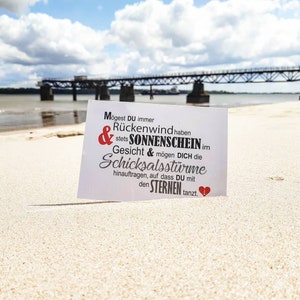 Postkarte Rückenwind