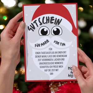 Gutschein Weihnachten personalisiert