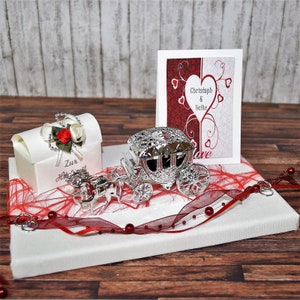 Wedding gift personalized money gift with wedding carriage image 2