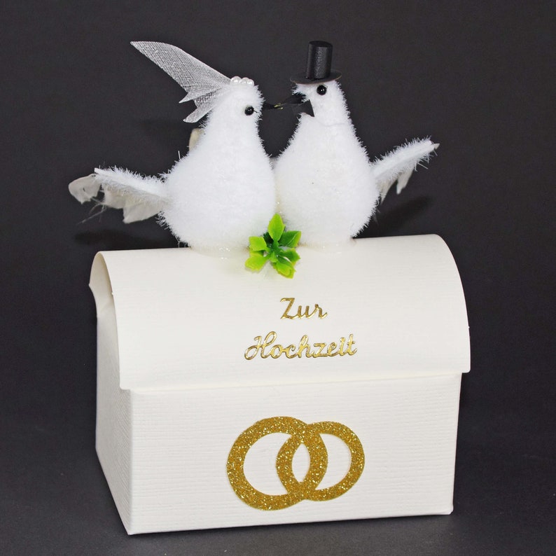 Geld Geschenk Box zur Hochzeit mit Tauben - Etsy